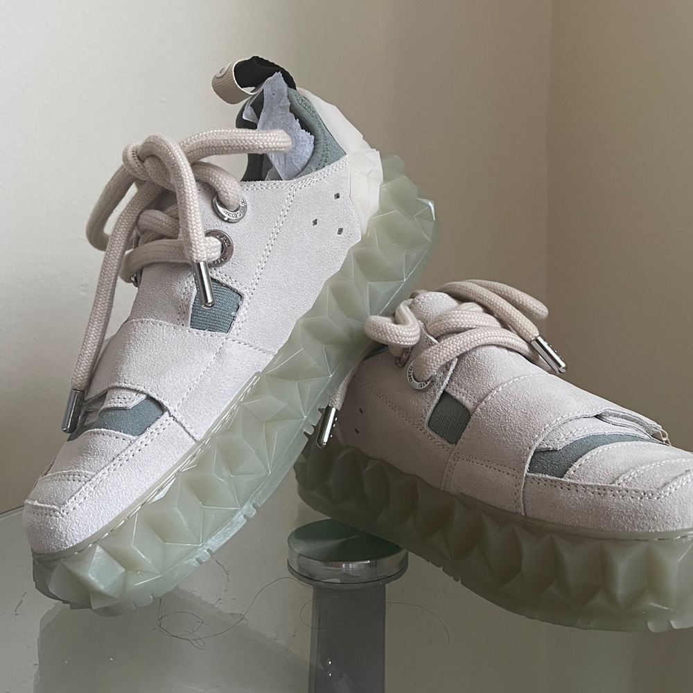 NEW sneakers leather + textile 6,5size